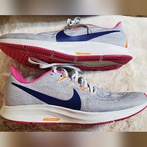 Nike Women's Pro Pegasus Air Zoom Gray and Pink Athletic Shoes. Sz 11
